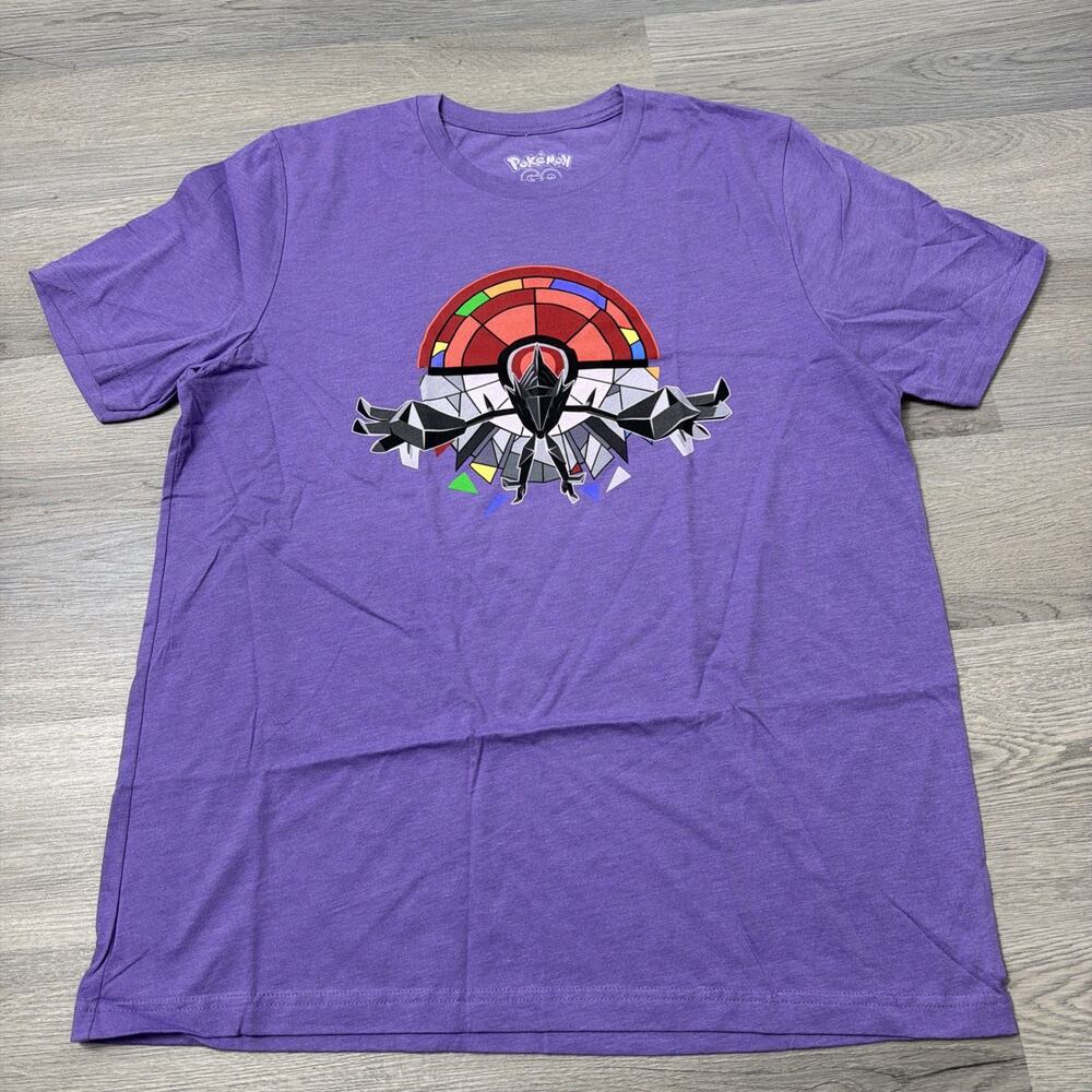 Pokémon GO Fest 2024 Necrozma Purple Graphic Print T-Shirt Men's Size XL